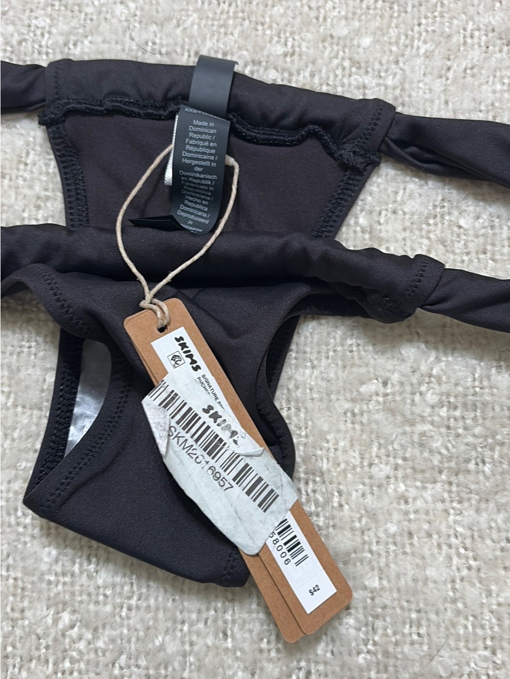 SKIMS Black Women's Two-Piece Swim Bikini Set - Picture 7 of 7